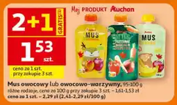 Auchan Mus owocowy lub owocowo-warzywny oferta