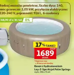 Auchan Basen z hydromasażem Lay-Z-Spa Airjet Palm Springs oferta