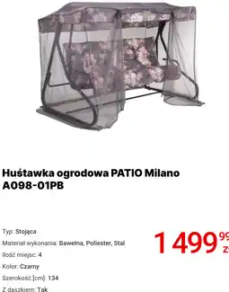 Media Expert Huśtawka ogrodowa PATIO Milano A098-01PB oferta