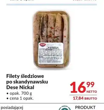 Filety śledziowe po skandynawsku Dese Nickal