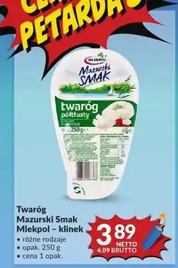 Makro Twaróg Mazurski Smak Mlekpol klinek oferta