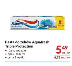 Makro Pasta do zębów Aquafresh Triple Protection oferta