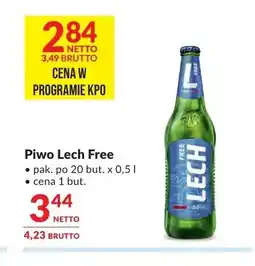 Makro Piwo bezalkoholowe Lech Free 20-pak oferta