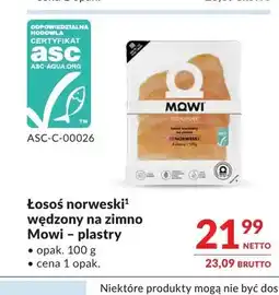 Makro Łosoś norweski wędzony na zimno Mowi plastry oferta