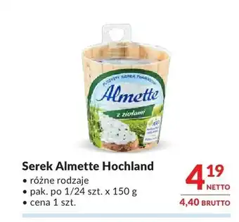 Makro Serek Almette Hochland oferta