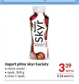 Makro Jogurt pitny skyr Łaciate oferta