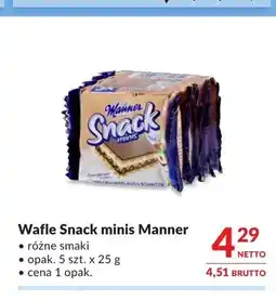 Makro Wafle Snack minis Manner 5-pak oferta
