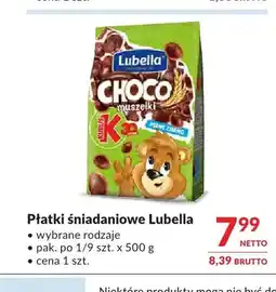 Makro Płatki śniadaniowe Lubella Choco Muszelki oferta