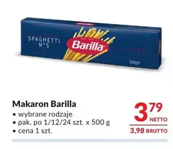 Makro Makaron Barilla oferta