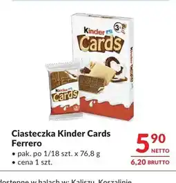 Makro Ciasteczka Kinder Cards oferta