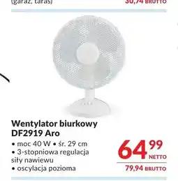 Makro Wentylator biurkowy DF2919 Aro oferta