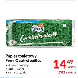 Makro Papier toaletowy Foxy Quatrefeuilles 10-pak oferta