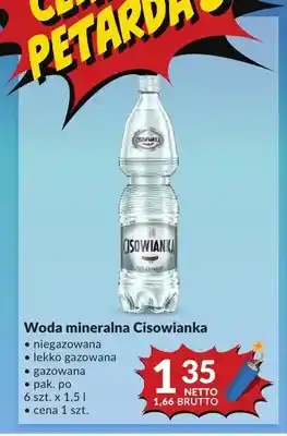 Woda mineralna Cisowianka niegazowana