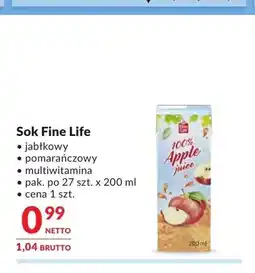 Makro Sok jabłkowy Fine Life oferta