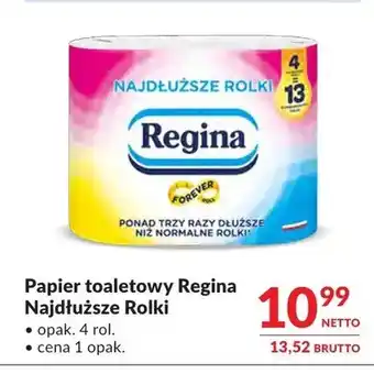 Makro Papier toaletowy Regina Najdłuższe Rolki 4-pak oferta