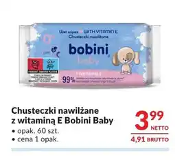 Makro Chusteczki nawilżane z witaminą E Bobini Baby 60-pak oferta
