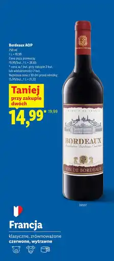 Lidl Bordeaux AOP oferta