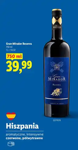 Lidl Gran Mirador Reserva oferta