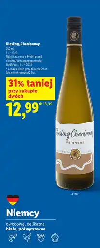 Lidl Riesling, Chardonnay oferta