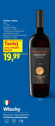 Lidl Primitivo - Merlot oferta