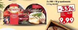Kaufland Ser Camembert na grill z sosem żurawinowym Président oferta