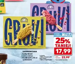 Kaufland Lody Gruvi Sammontana 4-pak oferta