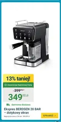 ERLI Ekspres do kawy BERDSEN 20 BAR dotykowy ekran oferta
