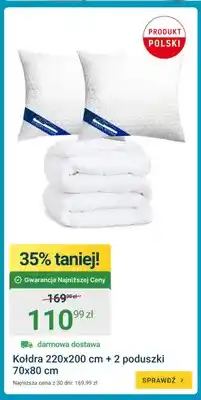 ERLI Kołdra Strefa Spania 220x200 cm + 2 poduszki 70x80 cm oferta