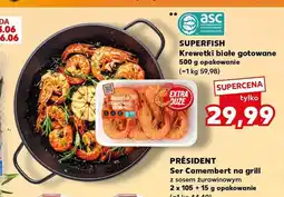 Kaufland Krewetki białe gotowane Superfish oferta