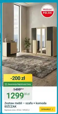 ERLI Zestaw mebli szafa i komoda Idźczak oferta