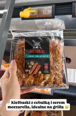 Biedronka Kiełbaski z cebulką i serem mozzarella Czas na Grill oferta