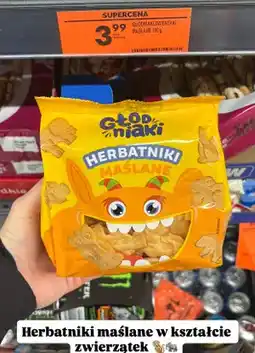 Biedronka Herbatniki maślane zwierzaki Głodniaki oferta