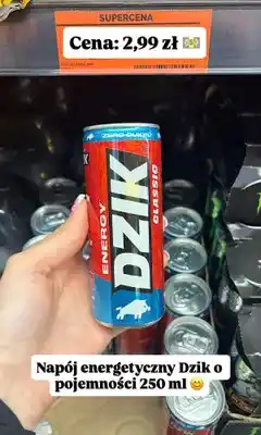 Biedronka Napój energetyczny Dzik Energy Classic Zero Cukru oferta