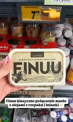 Biedronka Finuu klasyczne połączenie masła z olejami z rzepaku i lnianki oferta