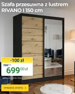 ERLI Szafa przesuwna z lustrem RIVANO I oferta