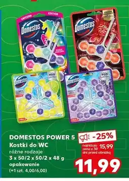 Kaufland Kostki do WC Domestos Power 5 Lime oferta