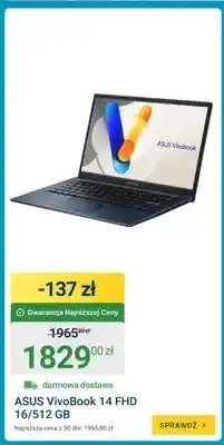 ERLI Laptop ASUS VivoBook 14 FHD 16/512 GB oferta