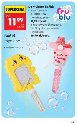 Biedronka Bańki mydlane Fru Blu oferta