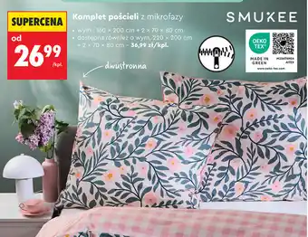 Biedronka Komplet pościeli z mikrofazy Smukee oferta