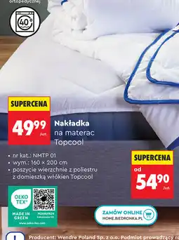 Biedronka Smukee Nakładka na materac Topcool oferta
