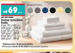Biedronka Art Soft Home Zestaw ręczników frotte oferta