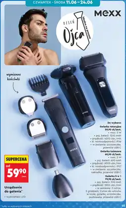 Biedronka Mexx Urządzenie do golenia oferta
