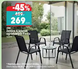 Biedronka JUMI Zestaw 4 krzeseł ogrodowych Fiesta oferta
