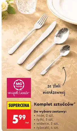 Biedronka MG home Magda Gessler Komplet sztućców oferta