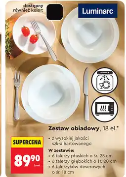 Biedronka Luminarc Zestaw obiadowy, 18 el oferta