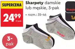 Biedronka Skarpety damskie lub męskie, 3-pak Wrangler oferta