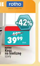 Biedronka Rotho Kosz na bieliznę szary oferta
