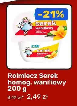 Biedronka Rolmlecz Serek homog. waniliowy 200 g oferta