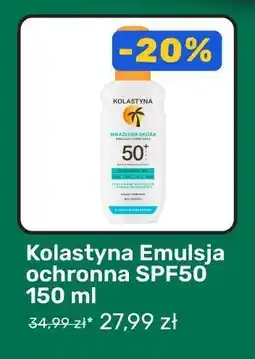 Biedronka Kolastyna Emulsja ochronna SPF50 150 ml oferta