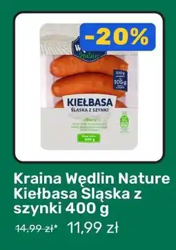 Biedronka Kraina Wędlin Nature Kiełbasa Śląska z szynki 400 g oferta
